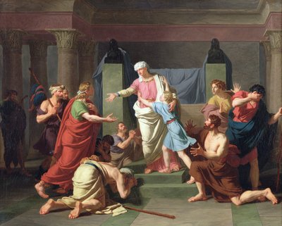 Joseph Recognised by His Brothers by Charles Thevenin